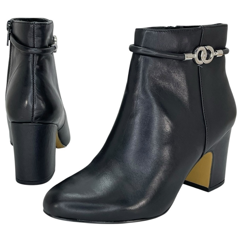 Bella Vita Diaz Black Leather Womens Ankle Boots Size 8.5M - Picture 9 of 12